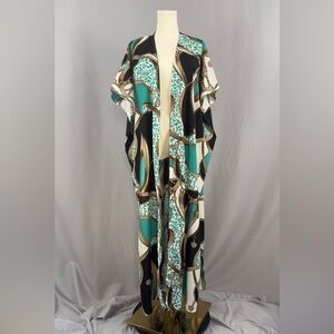 Chic Multicolor Patterned Kimono Duster For Your Next Vacation Destination